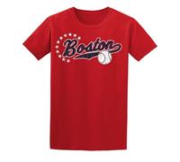 J2 Sport Men's & Women's Short Sleeve Baseball Shirt, Boston Baseball, Large