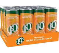 J20 Fruit Juice, Orange and Passion Fruit, 250ml Can (Pack of 12)