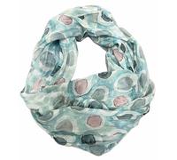 J26 Flower Mandala Colour Gradient Circle Silk Summer Loop Gradient Rainbow Silk Plain Round Scarf Tube Scarf Stole Scarf Lightweight 2025 New, Kreisb Mint, 165 x 50cm