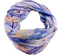 J26 Striped Silk Loop Rainbow Colour Gradient Summer Spring Scarf Gradient Silk Plain Round Scarf Tube Scarf Stole Light 2025 New, G Purple, One Size