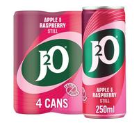 J2O Apple & Raspberry Juice Blend | 250ml Can | 4 Pack
