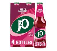 J2O Fruit Juice, Apple and Raspberry, 275ml Bottle (Pack of 4)
