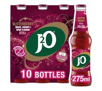 J2O Fruit Juice, Glitterberry Grape and Cherry Spice, 275ml Bottle (Pack of 10)