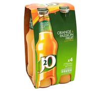 J2O Orange and Passion Fruit Juice 4 x 275 ml (Pack of 6, Total 24 Bottles)