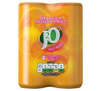 J2O Orange & Passion Fruit Blend Cans 4 X 250ml