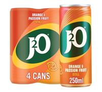 J2O Orange & Passionfruit Juice Blend | 250ml Can | 4 Pack