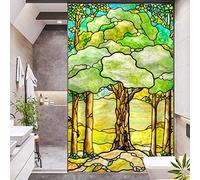 J4U Window Film Privacy Tree of Life Decorative Window Sticker No Glue Static Window Cling Frosted Window Decals Window Covering for Home/Office23.6"x63"(60x160cm)