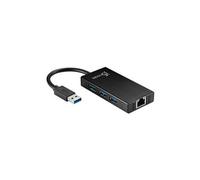 J5 Create KaiJet JUH470 USB 3.0 Gigabit Ethernet & 3-Port HUB, USB - External - 3 USB Port(s) - 1 Network (RJ-45) Port(s) - 3 USB 3.0 Port(s) - PC, Mac, Linux