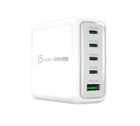 j5create JUP53100 100W GaN USB-C® 5-Port Charger