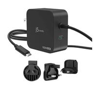 J5create 102W Gan Pd Usb-C 2-Port Charger With Changeable Ac Plugs