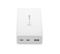 j5create JUP37185W 185W GaN PD 3.1 USB-C® 3-Port Charger-UK, Black