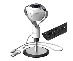 j5create 360 All Around AI-Powered Conference Room Camera | Speakerphone, Smart-Tracking, Auto-Framing, Include a Remote Control (JVU368)