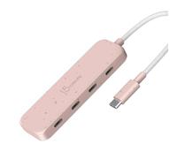 j5create 4-in-1 Pink USB-C to 4-Port Type-C Hub(Eco-Friendly)