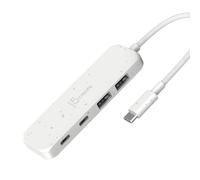 j5create 4-in-1 USB-C to 4-Port Type-A & Type-C Hub, USB-C Hub with 10 Gbps 2 USB-A & 2 USB-C | Compatible with MacBook Pro, MacBook Air, iPad, Mac Mini and More Type C Devices(JCH342EW)