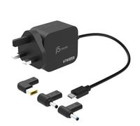 J5create 67W Gan Pd Usb-C Mini Charger With 3 Types Of Dc Connector Uk