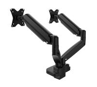 j5create JTSA302 Ergonomic Dual-Monitor Mount with Docking Station Black