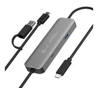 j5create iPad/iPhone to Windows Collaboration Sharing Hub, Use iPad as a Second Display for Windows Laptop, Transfer Files Between iPhone and Win PC, Wormhole Switch CrossLink (JCH422)