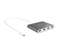 j5create JCA366-N USB-C™ to 4-Port HDMI™ Multi-Monitor Adapter, Silver