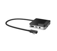 j5create JCD612 USB-C™ to 4K 60 Hz HDMI™ Travel Dock for iPad Pro®, includes 1x HDMI port and 2x USB ports, Black and Silver