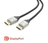 j5create JDC43 8K DisplayPort™ Cable, Black and Grey, 2 m