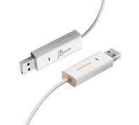 j5create JUC400 Wormhole™ Switch - Windows® & Mac®, White, 1.8 m