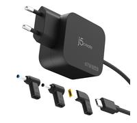 j5create JUP1565DCE3A-EN 67W GaN PD USB-C® Mini Charger with 3 Types of DC Connector - EU