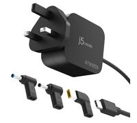 j5create JUP1565DCF3A-FN 67W GaN PD USB-C® Mini Charger with 3 Types of DC Connector - UK