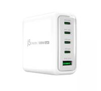 j5create JUP53100 100W GaN USB-C 5-Port Charger