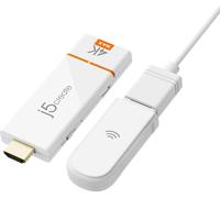 J5CREATE ScreenCast 4K Max JVAW76MAX-N USB micro-B to USB Display Adapter, White