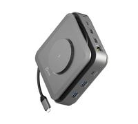 j5create USB-C Dock Dual 4K HDMI - supports dual extended 4K display for Windows and M1/M2/M3 MacBook, built-in 15W magnetic wireless charger, USB-A x 2, USB-C x 2, Gigabit ethernet (JCD3199)