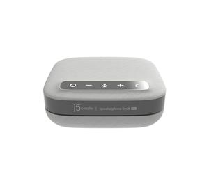j5create USB-C Dual 4K Speakerphone Dock Pro, Dual 4K HDMI Audio Dock for Video Conference, USB-A x 2, USB-C, Gigabit ethernet, Pass-Through Charging - Works with Teams, Zoom (JCDS337)