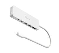 j5create USB-C Multi-Port Hub with Power Delivery with 4K HDMI/2 USB-A 5Gbps/PD 100W Charging SD&Micro SD/3.5mm Audio | for MacBook Pro&Air/iPad Pro/iMac/Surface/XPS/Thinkpad/Galaxy/and More(JCD373EW)