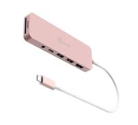 j5create USB-C Pink Multi-Port Hub with Power Delivery with 4K HDMI/2 USB-A