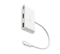 j5create USB-C to HDMI & USB Type-A with Power Delivery(Eco-Friendly,White) | USB-C Hub with 4K HDMI, USB-A 5Gbps, 100W PD Charging, for MacBook Pro, Chromebook, HP & Samsung