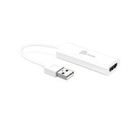 j5create USB A to HDMI Display Adapter - USB 2.0 to HDMI 1080P Cable Converter Adapter for Windows Laptop, PC (JUA195)