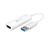j5create USB to HDMI Multi-Monitor Adapter Supports 1080p 2048 x 1152 @ 32 bits | USB 3.0 with 2.0 Support | Adapter is Compatible with Both Mac & Windows (JUA254)