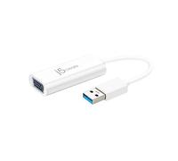 j5create USB to VGA Adapter Cable- Multi-Monitor Desktop Display USB Video Card Converter | 1080p HD Playback | Compatible with Windows 10, 8.1, 8, 7, XP, and Mac OS - White