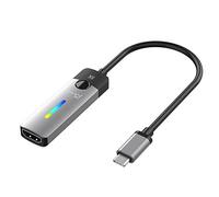 j5create USB Type C to HDMI Adapter (8K@60Hz, 4K@120Hz) with RGB LED Light for MacBook Pro, MacBook Air, iPad Pro, Samsung Galaxy, Surface Pro, Dell, HP (JCA157)