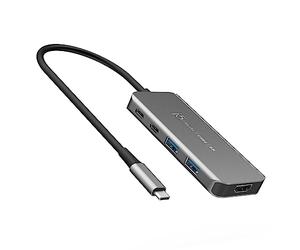 j5create USB4 8K60 Slim Hub (JCH453) | USB-C Hub with 8K60/4K144 HDMI, 2 USB-C 10Gbps (100W PD), 2 USB-A 10Gbps, for MacBook & Windows