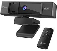 j5create Webcam 4K Ultra HD + Remote Control Digital Zoom 5X Black