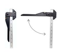 JA Horse JA2030 Professional Aluminium Stick Measure for Horses and Ponies (100 cm / 180 cm) Precise Measuring Stick Set for Determining the Wither Height Lightweight and Robust Aluminium Gauge (100