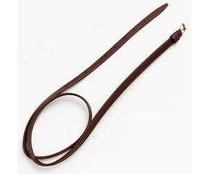 JA Horse JA3005 Leather Neck Strap for Riding License Plate - Adjustable Neck Strap for Securely Attaching Tournament Numbers When Riding (Brown, Pony)