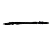 JA Horse JA3008 Saddle Grip Strap Crystal Leather, Adjustable Length & Soft Padded, Holding Strap with Glitter Stones for Safety and Comfort, Soft Back (Black)