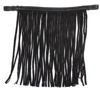 JA Horse JA3015 Fly Fringe Made of Leather, High-Quality Fly Protection for the Forehead, Elegant Design, Suitable for Bridle, Robust Genuine Leather Accessories (Pony)
