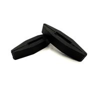 JA Horse JA5016 Rubber Martingale Sliders in Pair for Reins Rubber Sliders for Subsequent Attachment by Heating in a Water Bath, Flexible Martingale Stopper for Horses (Black)