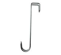 JA Horse JA6006 Strong Metal Hook for Stable and Box Door, Robust Universal Hook for Hanging No Drilling, Silver Stable Hook for Bridle, Bucket and Equestrian Accessories (26.5 cm)