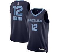 Ja Morant Memphis Grizzlies NBA Kids Youth 8-20 Navy Icon Edition Swingman Jersey, Navy, 8