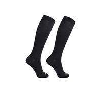 ja vie 80% Merino Wool Ultra Soft 15-20mmHg Graduated Compression Socks for Women & Men, 2 Pairs: Black, Small