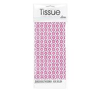 JAAL Pink Designers Guild Printed Patterned Tissue Wrapping Paper Deva Designs Luxury 4 Sheets 50 x 70 cm