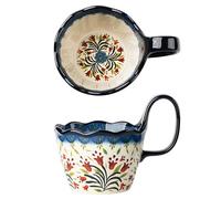 Jaamyears Bouillon Cups, Soup Bowls with Handles, 400ml Microwave Soup Mug for Breakfast, Milk, Desserts, Oatmeal